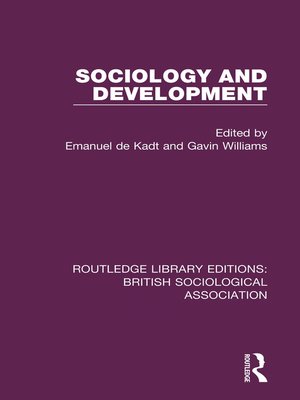 cover image of Sociology and Development